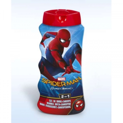 Душ гел и шампоан 2 в 1 Lorenay - Spiderman, 475 ml