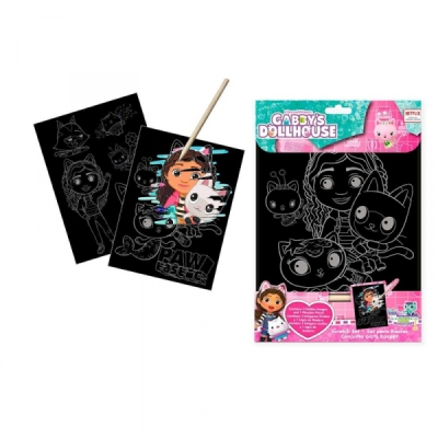 Комплект скреч карти Kids Licensing - Gabby`s Dollhouse