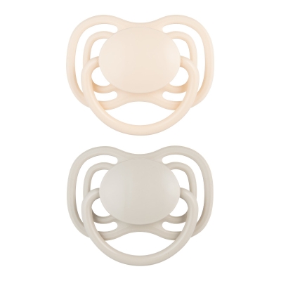 Силиконови залъгалки Canpol Babies - Nude, За момиче, 0-6 m, 2 броя