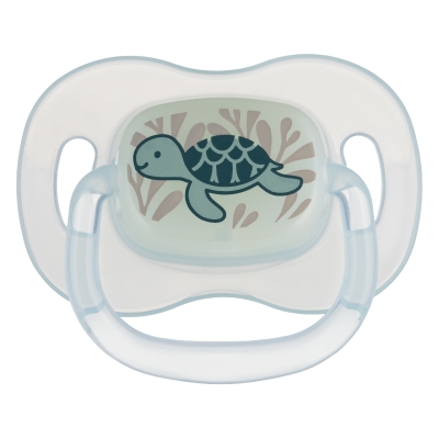 Силиконова залъгалка с форма на черешка Canpol - Love & Sea, 18+ m