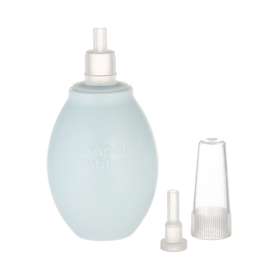 Аспиратор за нос Canpol - С мек накрайник, Зелен