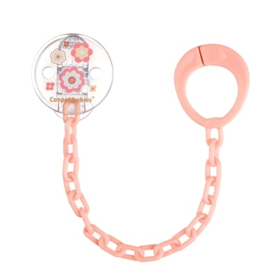 Клипс за залъгалка Canpol - Newborn Baby, pink