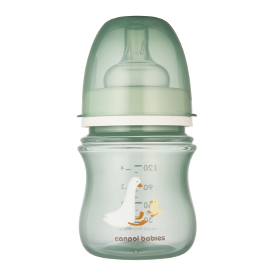 Антиколик шише с широко гърло Canpol - Easy Start, Goose, 120 ml