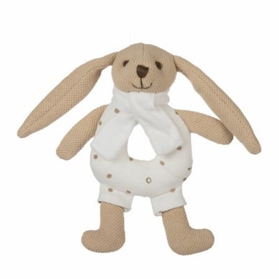 Мека дрънкалка Canpol - Bunny, Бежова