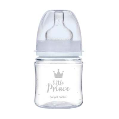 Aнтиколик шише Canpol Easy Start - Royal Baby, 120 ml, Синьо