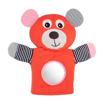 Мека играчка Canpol - Bears, Червена