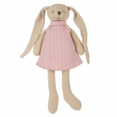 Мека играчка за гушкане Canpol - Bunny, Розова