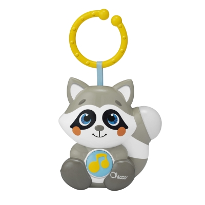 Музикална играчка 2 в 1 Chicco - Magic Forest, Енот