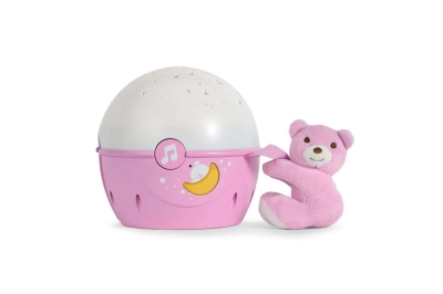 Прожектор - Лампа Chicco - Мече, Розов