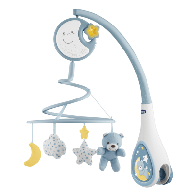 Музикална въртележка 4 в 1 Chicco - Next2Dreams, Синя