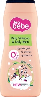 Шампоан за коса и тяло Tео bebe - Алое Вера, 200 ml