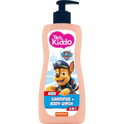 Шампоан и душ гел 2 в 1 Teo Kiddo - Paw Patrol, 400 ml, за момчета