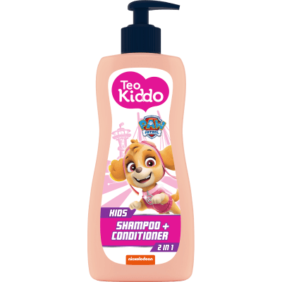 Шампоан и балсам 2 в 1 Teo Kiddo - Paw Patrol, 400 ml, за момичета