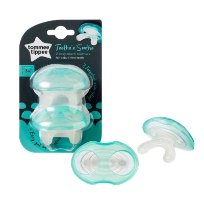 Гризалки етап 1 Tommee Tippee - Closer to Nature, Зелени, 2 броя