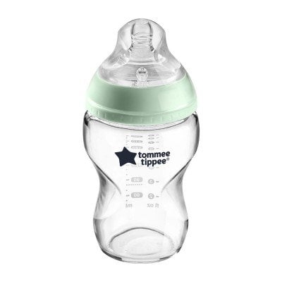 Бебешко стъклено шише Tommee Tippee - Easi Vent, 250 ml