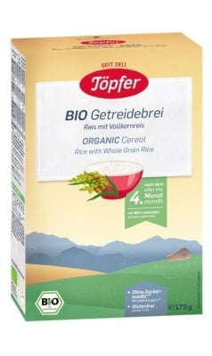 Безмлечна био каша Töpfer - Ориз , 175 g