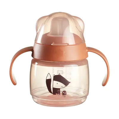 Неразливаща се чаша с мек накрайник Tomme Tippee - Soft Spout, Лисиче, 190 ml