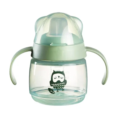 Неразливаща се чаша с мек накрайник Tomme Tippee - Soft Spout, Бухал , 190 ml