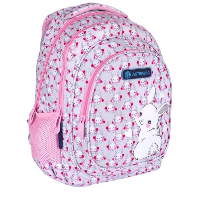 Ученическа раница Astra - Сладко зайче, Розова