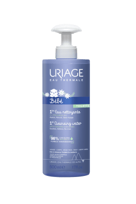 Почистваща вода за бебета без изплакване Uriage - С помпа, 1000 ml