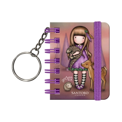 Ключодържател с тефтерче Santoro Gorjuss - Be Kind To All Creatures