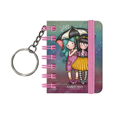 Ключодържател с тефтерче Santoro Gorjuss - Be Kind To Each Other