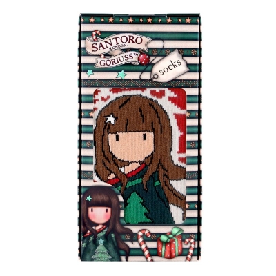 Чорапи в подаръчна кутия Santoro Gorjuss - Merry and Bright, Cosy