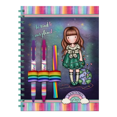Тетрадка с пособия Santoro Gorjuss - Be Kind To Our Planet