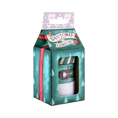 Комплект хартиено тиксо Santoro Gorjuss - Merry and Bright, Cosy, 3 броя