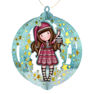 Комплект 3D коледна декорация Santoro Gorjuss - Mеrry and Bright, Tis The Season
