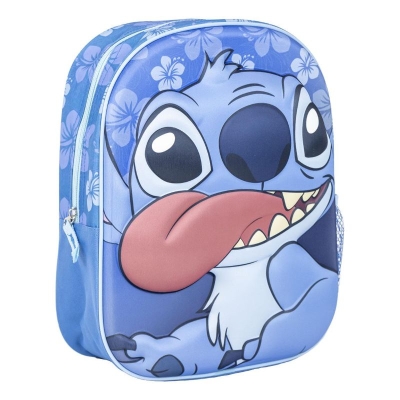 Раница за детска градина 3D LILO AND STITCH - Stitch, Blue