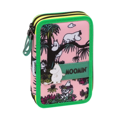Ученически несесер с пособия Graffiti Moomin - с 2 ципа