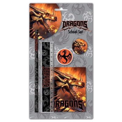 Комплект ученически пособия Graffiti Dragons - 5 части