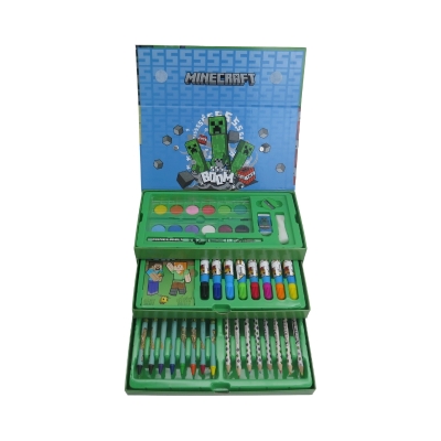 Комплект за рисуване Minecraft - Куфарче на 3 нива
