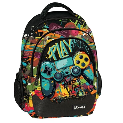 Ученическа раница Graffiti Xscape - Gaming Colour