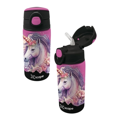 Бутилка за вода Graffiti Xscape - Unicorn, 500 ml