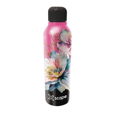 Термобутилка за вода Xscape - Flowers, 500 ml
