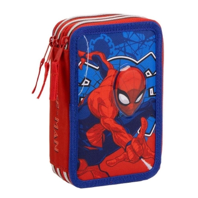 Ученически несесер с пособия Spiderman - с 3 ципа