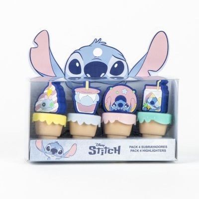 Комплект мини маркери Cerda - Stitch, 4 броя