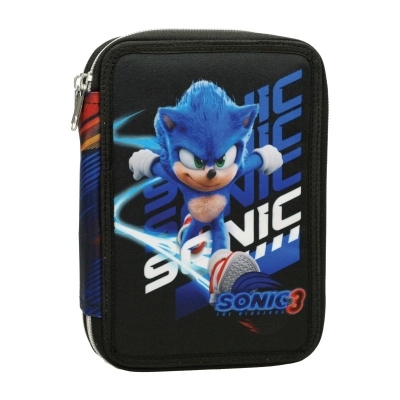 Ученически несесер с пособия Sonic 3 - The Hedgehog, с 2 ципа
