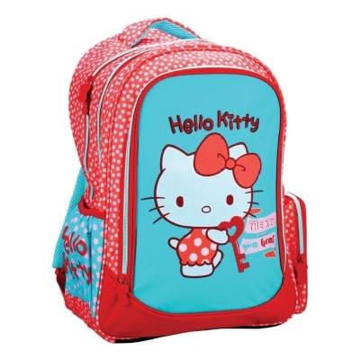 Ученическа раница Hello Kitty - Red