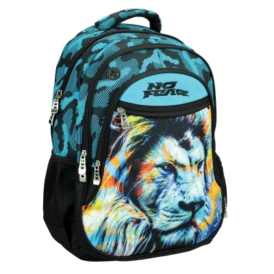 Ученически раница No Fear - Fluo Lion