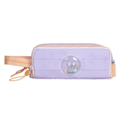 Ученически несесер Kstationery Mayfair - Smile it Light, Lilac