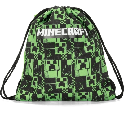 Ученическа спортна торба Panini Minecraft - Green