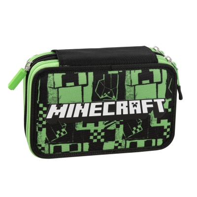 Ученически несесер с пособия Panini Minecraft - Pixels Green