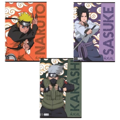 Тетрадка Panini Comix Anime - Naruto,  А4 , 50 листа, широки редове, aсортимент