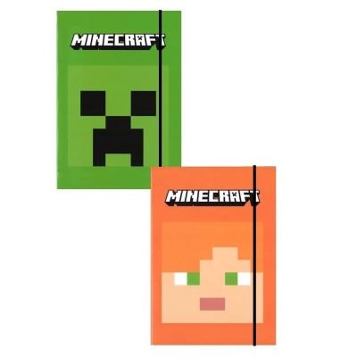 Папка с ластик Minecraft Pixel - А4, Асортимент