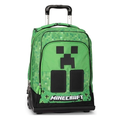 Ученическа раница с колелца Minecraft Pixel - Premium