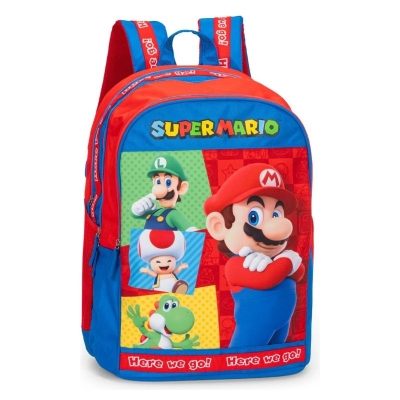 Ученическа раница Panini Super Mario - Red & Blue