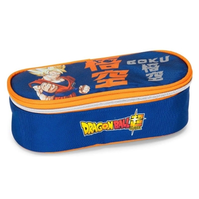 Овален ученически несесер Panini DragonBall - Goku, Blue & Orange